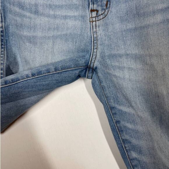 J. Crew Vintage Straight Jeans Women's Size 25 Denim Fringe Hem Distressed Jeans - Picture 7 of 10